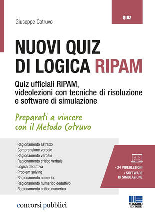 copertina Nuovi quiz di logica RIPAM. Con 34 videolezioni e software di simulazione