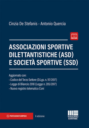 copertina Associazioni sportive dilettantistiche (ASD) e società sportive (SSD)