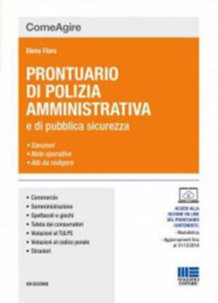 copertina Prontuario di polizia amministrativa e delle leggi di pubblica sicurezza