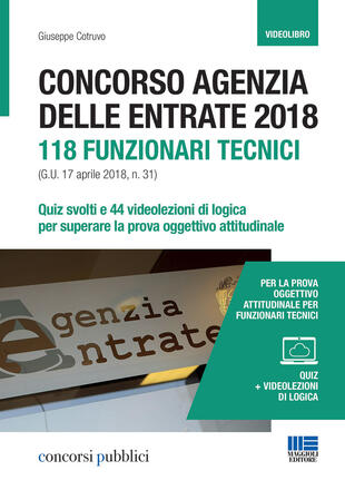 copertina Concorso Agenzia delle entrate. 118 funzionari tecnici. Con DVD video