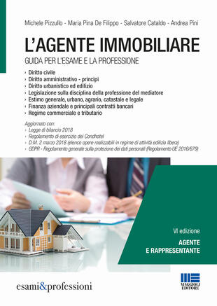copertina L' agente immobiliare. Guida per l'esame e la professione