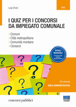 copertina I quiz per i concorsi da impiegato comunale