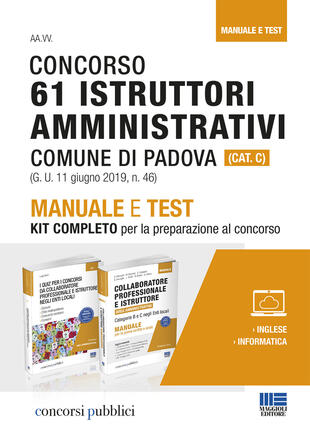 copertina Concorso 61 Istruttori amministrativi comune di Padova