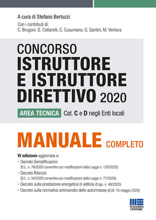 copertina Concorso istruttore e istruttore direttivo area tecnica Cat. C e D negli Enti locali