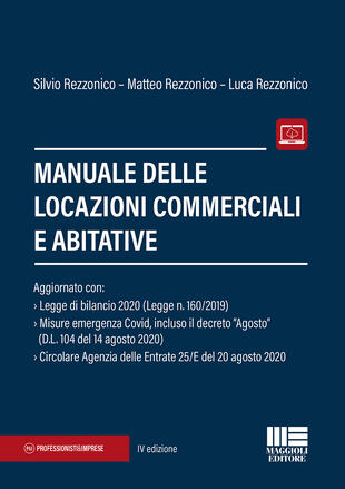 copertina Manuale delle locazioni commerciali e abitative