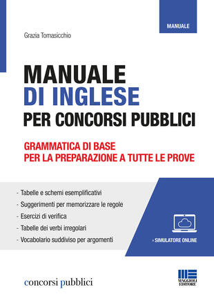 copertina Manuale di inglese per concorsi pubblici. Con software di simulazione
