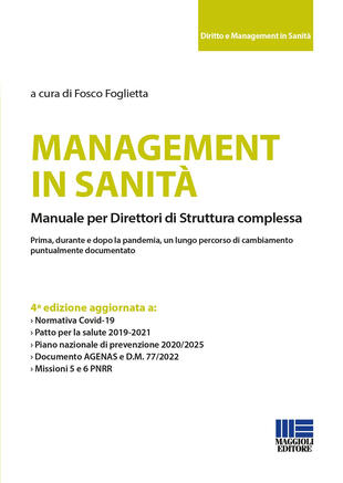 copertina Management in sanità. Manuale per direttori di struttura complessa