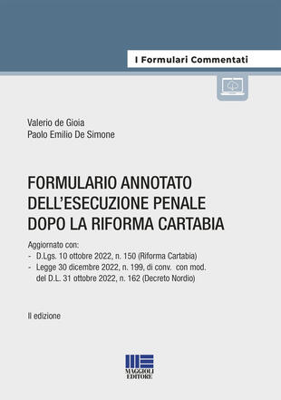 copertina Formulario annotato del processo penale dopo la riforma Cartabia