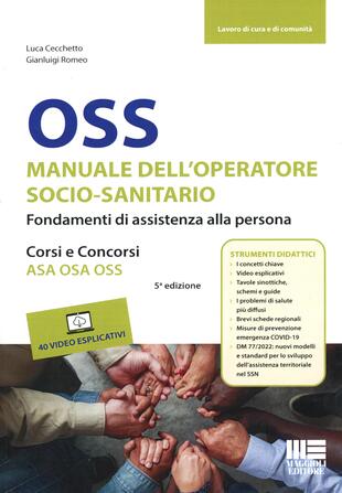 copertina OSS Manuale dell'operatore socio-sanitario. Fondamenti di assistenza alla persona