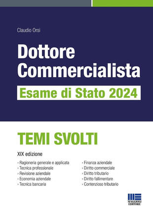 copertina Dottore commercialista. Esame di Stato 2024. Temi svolti