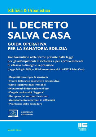 copertina Il decreto Salva Casa. Guida operativa per la sanatoria edilizia. Con espansione online