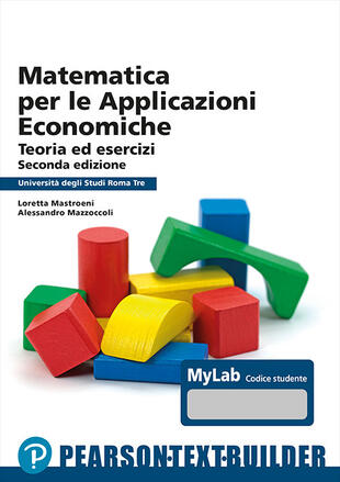 copertina Matematica per le applicazioni economiche. Univ. Roma3