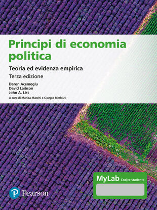 copertina Principi di economia politica. Teoria ed evidenza empirica. Ediz. MyLab. Con Contenuto digitale per accesso on line