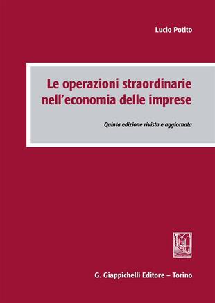 copertina Le operazioni straordinarie nell'economia delle imprese