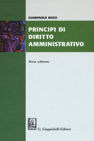 copertina Principi di diritto amministrativo