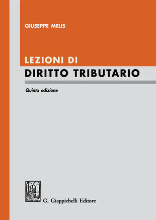 copertina Lezioni di diritto tributario