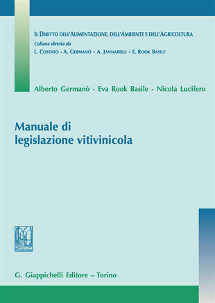 copertina Manuale di legislazione vitivinicola