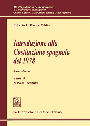 copertina Introduzione alla Costituzione spagnola del 1978