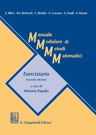 copertina Manuale modulare di metodi matematici. Eserciziario