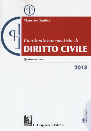 copertina Coordinate ermeneutiche di diritto civile 2018