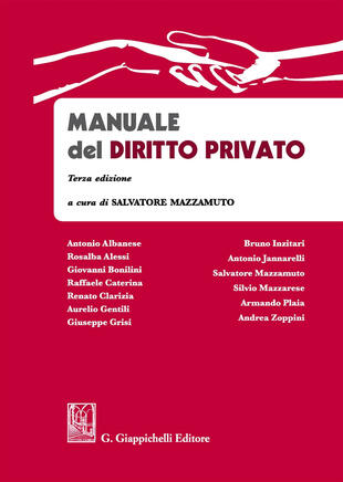 copertina Manuale del diritto privato