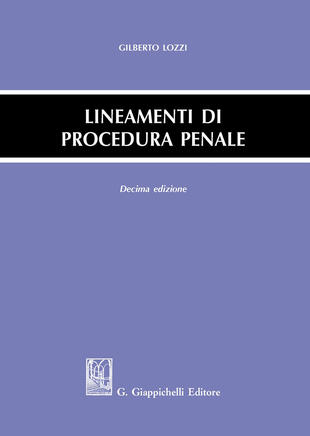 copertina Lineamenti di procedura penale