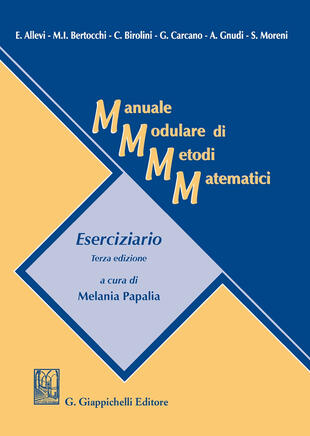 copertina Manuale modulare di metodi matematici. Eserciziario