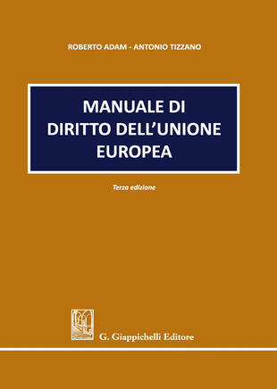 copertina Manuale di diritto dell'Unione europea