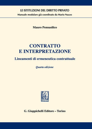 copertina Contratto e interpretazione. Lineamenti di ermeneutica contrattuale