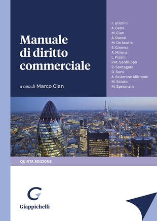 copertina Manuale di diritto commerciale