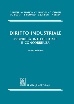 copertina Diritto industriale. Propriet&agrave; intellettuale e concorrenza