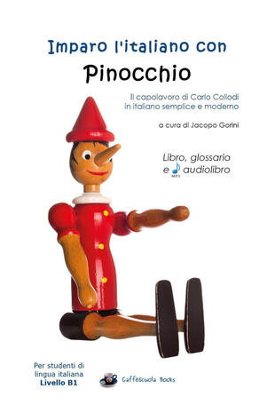 copertina Imparo l'italiano con Pinocchio. Per studenti di livello intermedio B1. Con File audio per il download