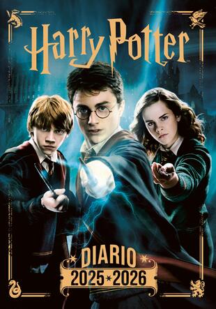 copertina Diario di Harry Potter 2025-2026. Agenda scolastica giornaliera. Prodotto ufficiale