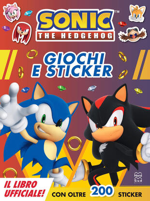 copertina Sonic The Hedgehog. Giochi e sticker