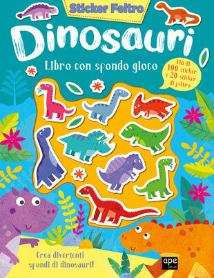 copertina Sticker feltro DINOSAURI