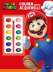 copertina SUPER MARIO Colora con gli acquerelli