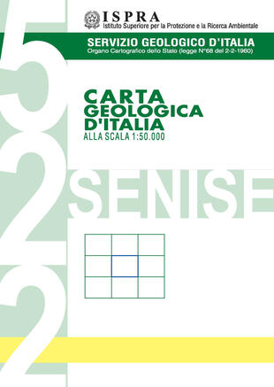 copertina Carta geologica d'Italia alla scala 1:50.000 F&deg; 522. Senise