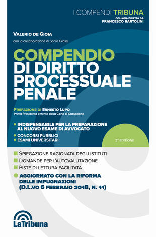 copertina Compendio di diritto processuale penale