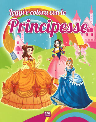 copertina Leggi e colora con le principesse