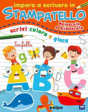 copertina Impara a scrivere in stampatello. Maiuscolo e minuscolo