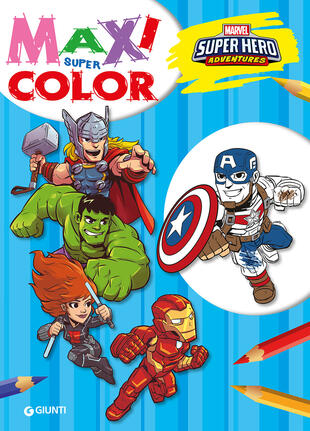 copertina Super hero adventures. Maxi supercolor