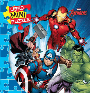 copertina Avengers. Libro mini puzzle