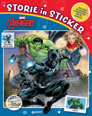 copertina Avengers. Storie in sticker. Ediz. a colori