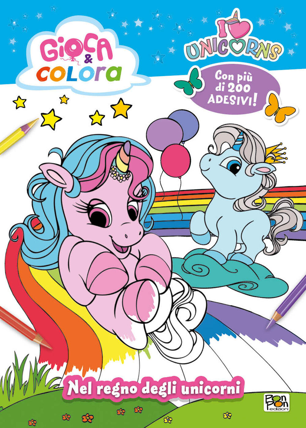 Il grande libro stickers degli unicorni. Il regno degli unicorni