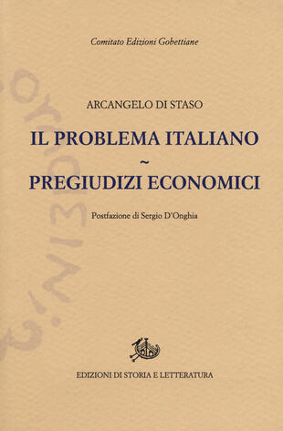 copertina Il problema italiano-Pregiudizi economici