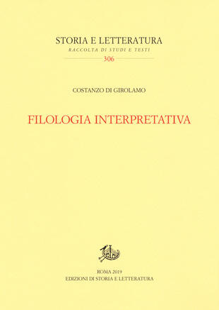 copertina Filologia interpretativa