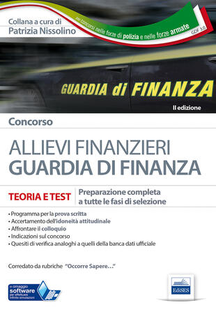 copertina Concorso allievi finanzieri nella Guardia di Finanza. Teoria e test per tutte le fasi di selezione. Con software di simulazione