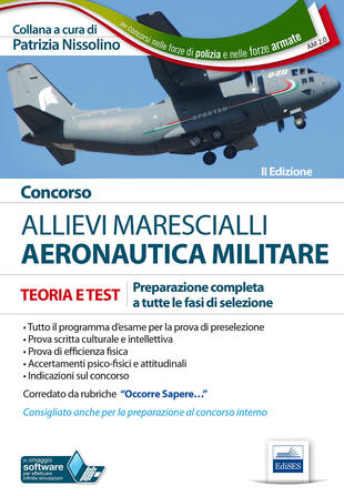 copertina Concorso allievi marescialli. Aeronautica militare