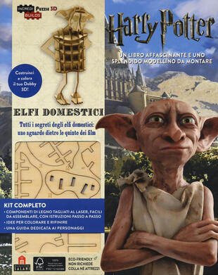 copertina Harry Potter. Elfi domestici. Incredibuilds puzzle 3D da J. K. Rowling. Ediz. illustrata. Con gadget