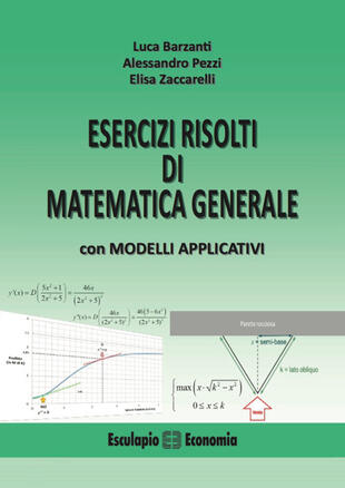 copertina Esercizi risolti di matematica generale con modelli applicativi
